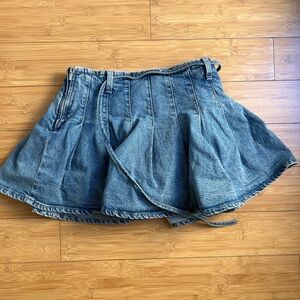 Wild Fable Blue Denim Mini Skort